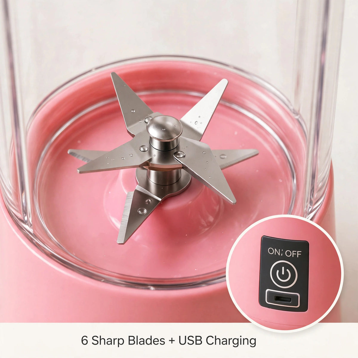 Portable USB Juicer 6-blade blender - image 7