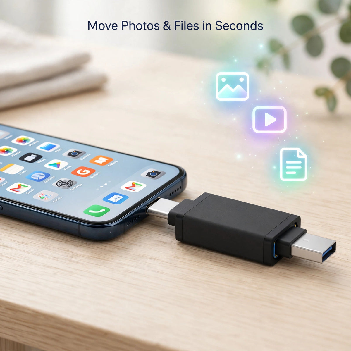 Type-C OTG Adapter – Connect Pendrive & Keyboard to Phone