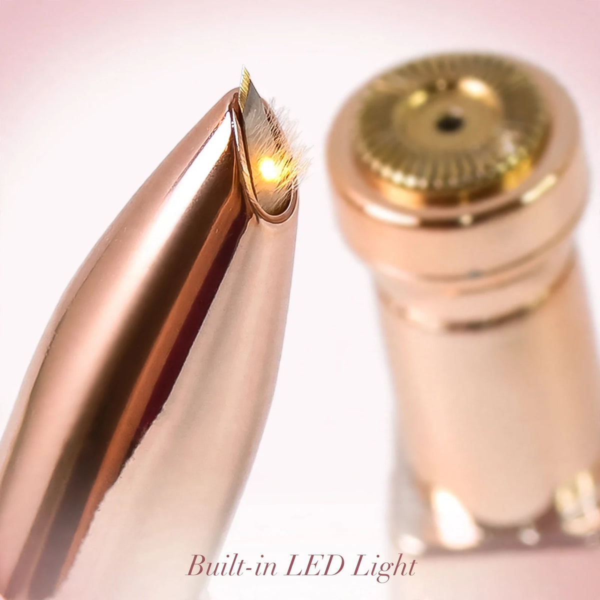 2-in-1 Rechargeable Eyebrow Razor with LED Light