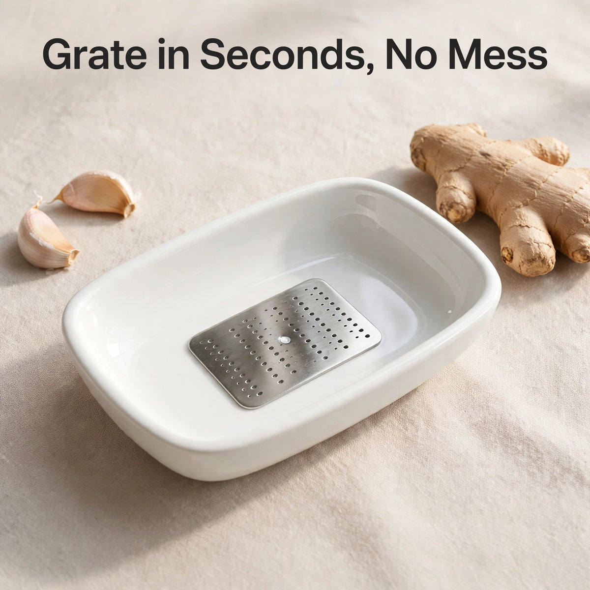 Garlic Ginger Grater Plate – Quick, Mess-Free