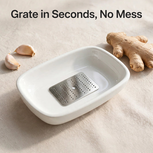 Garlic Ginger Grater Plate – Quick, Mess-Free