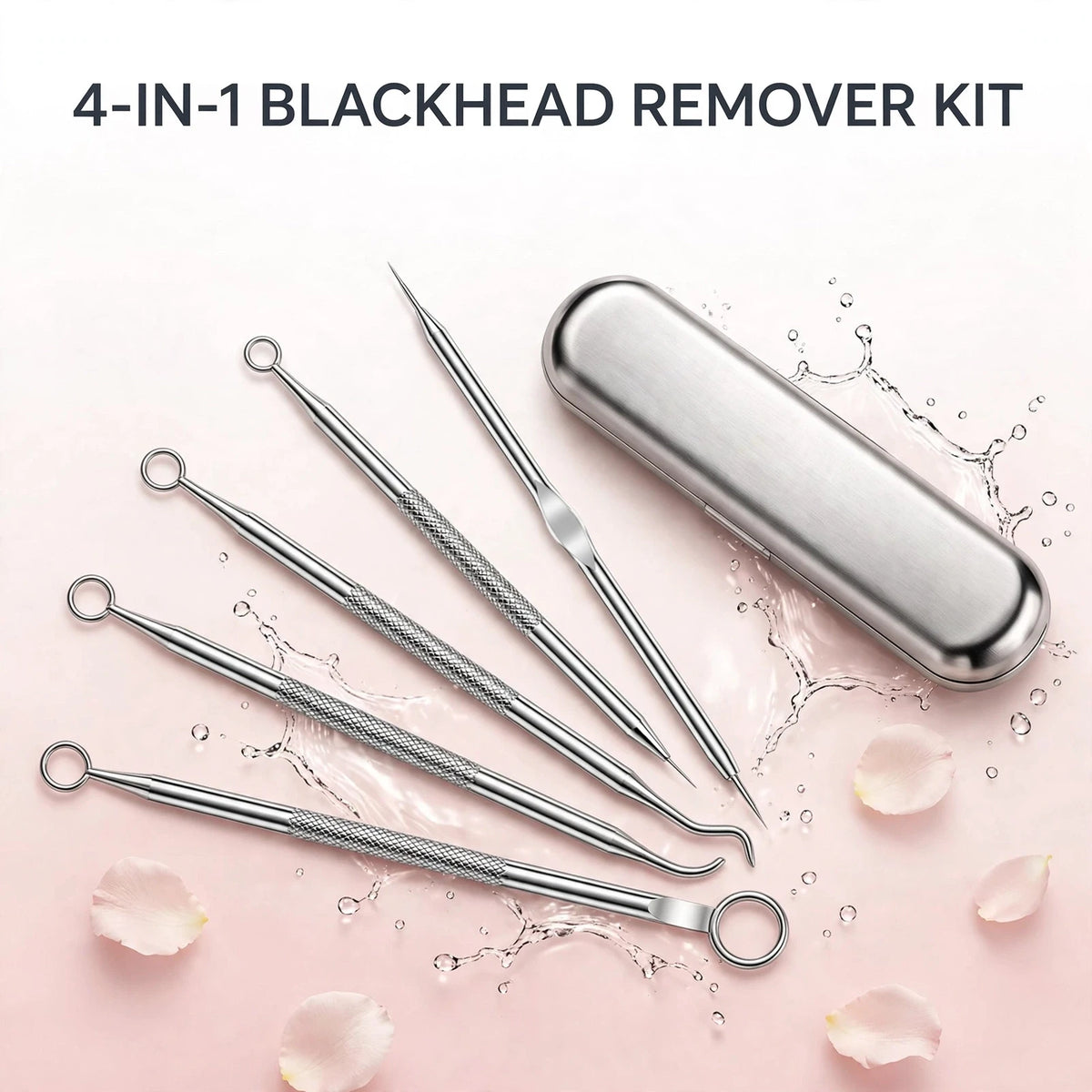Blackhead Remover Tool Kit – 4-in-1 Stainless Steel
