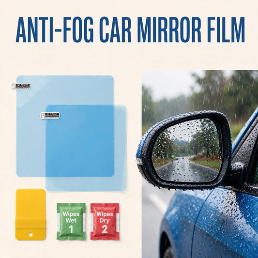 Car Mirror Anti-Fog Film – Clear Mirror in Rain & Winter