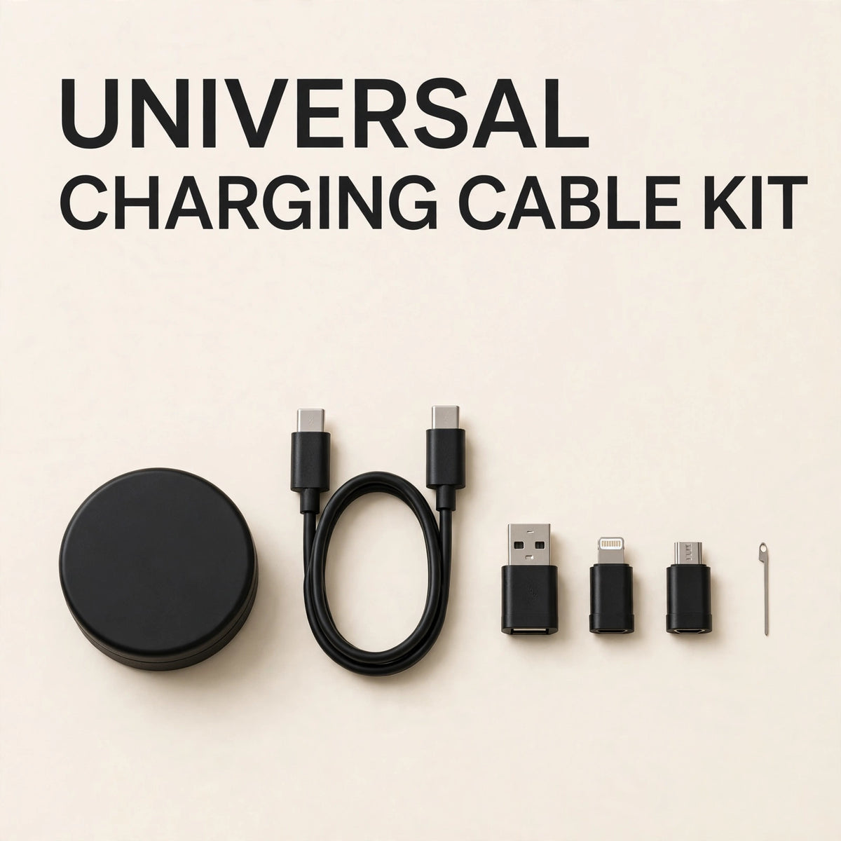 Universal Charging Cable Kit 5-in-1 – All Chargers in One