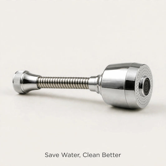 Water-Saving Faucet Sprayer – 360° Rotating Tap Extender