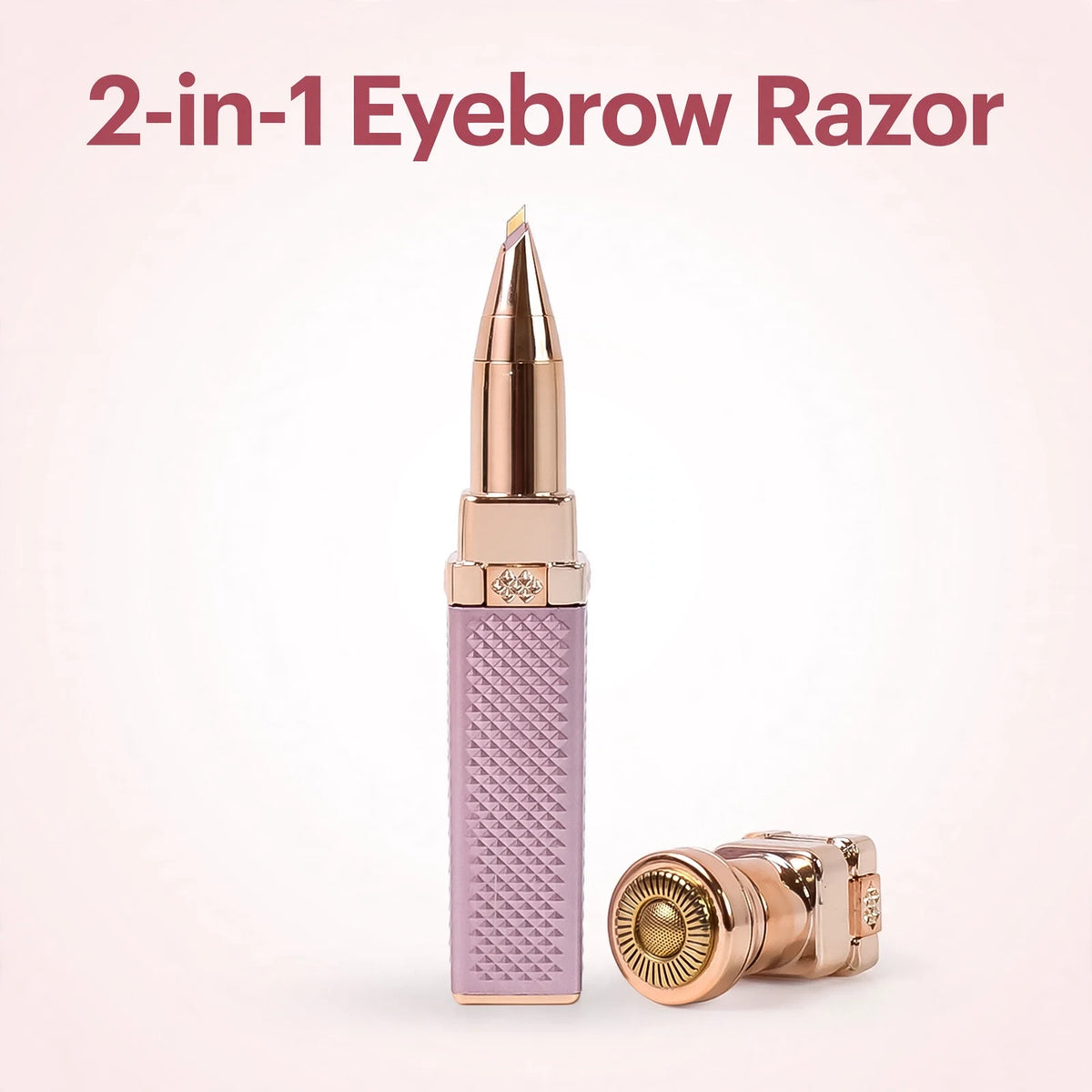 2-in-1 Rechargeable Eyebrow Razor with LED Light