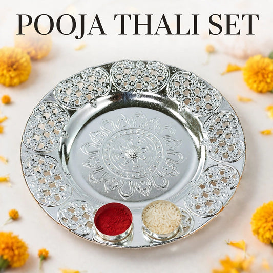 Pooja Thali Set 8-inch – Ready for Every Festival