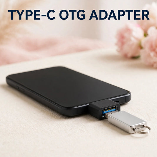 Type-C OTG Adapter – Connect Pendrive & Keyboard to Phone