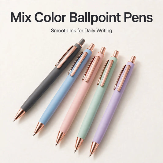 Mix Color Ballpoint Pens set of 5