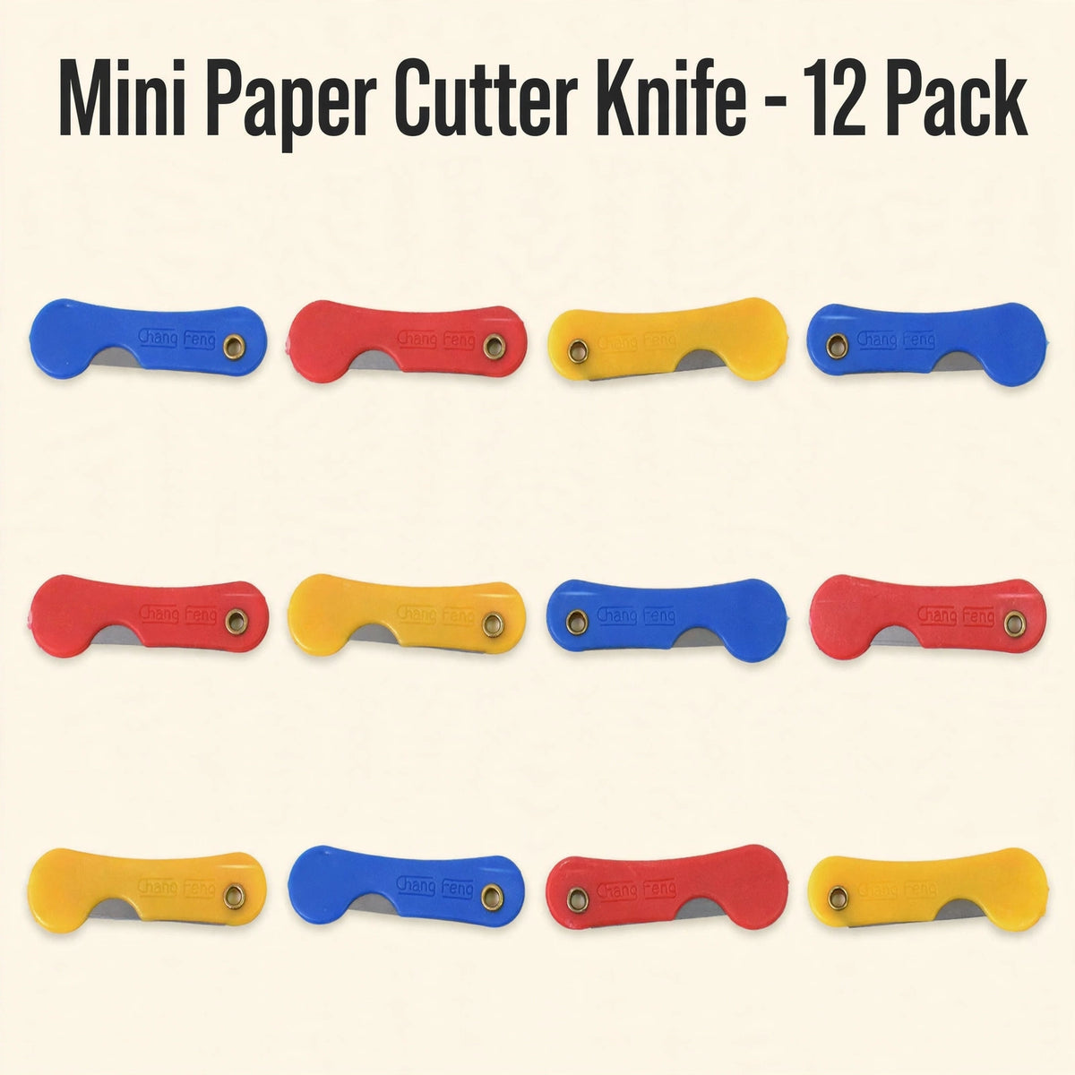 Mini Paper Cutter Knife 12-pack – Safe Parcel Opener & Craft