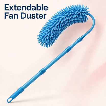 Extendable Microfiber Fan Duster – Clean Fan Blades Without a Stool