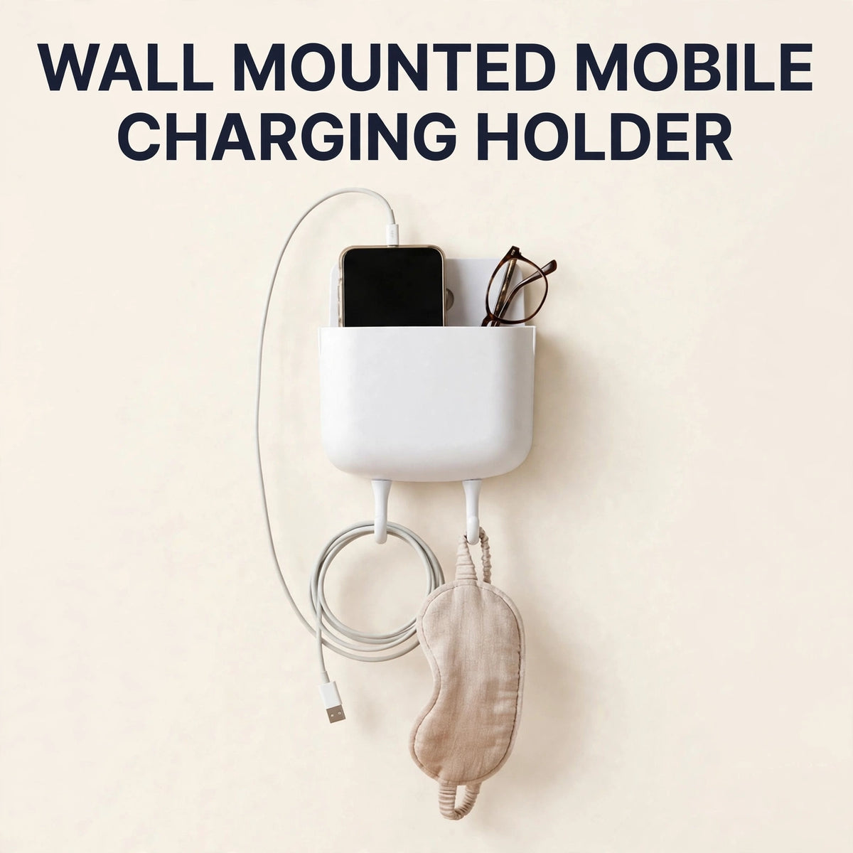 Wall Mounted Mobile Charging Holder – Safe Charging on Wall