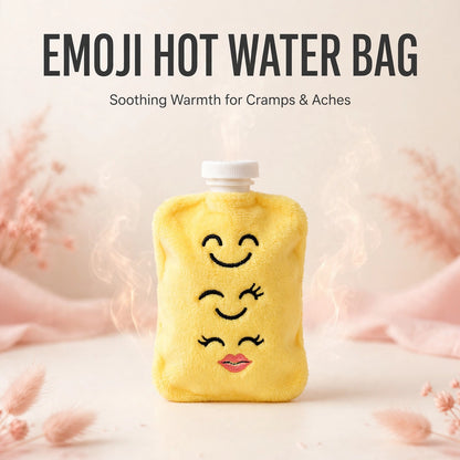 Emoji Hot Water Bag – Soothing Warmth for Cramps & Pain