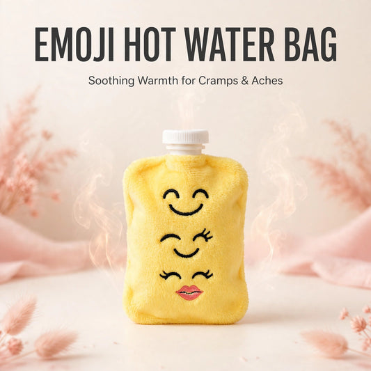 Emoji Hot Water Bag – Soothing Warmth for Cramps & Pain