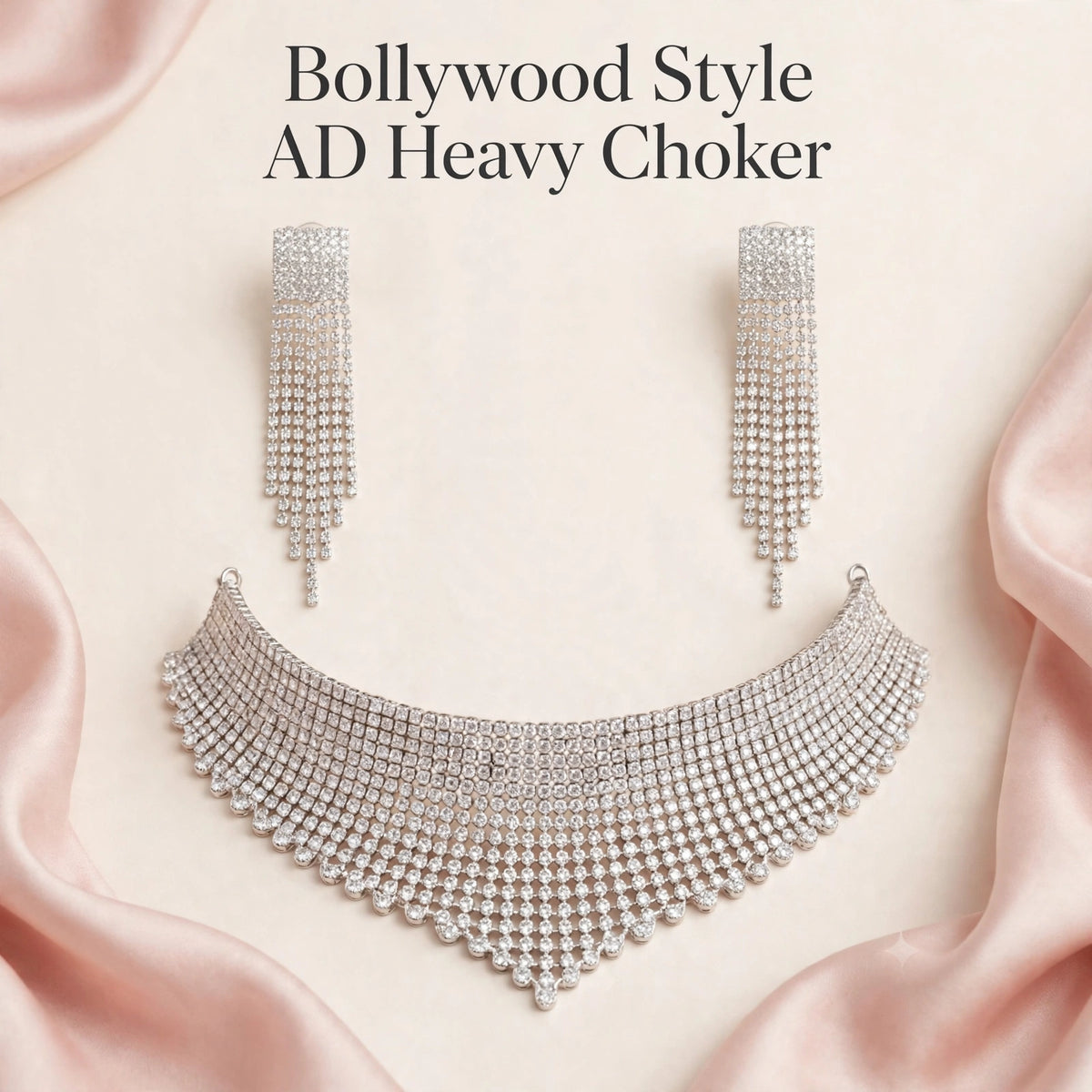 Bollywood Style AD Heavy Choker – Statement Look