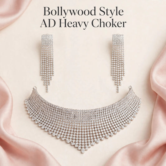 Bollywood Style AD Heavy Choker – Statement Look
