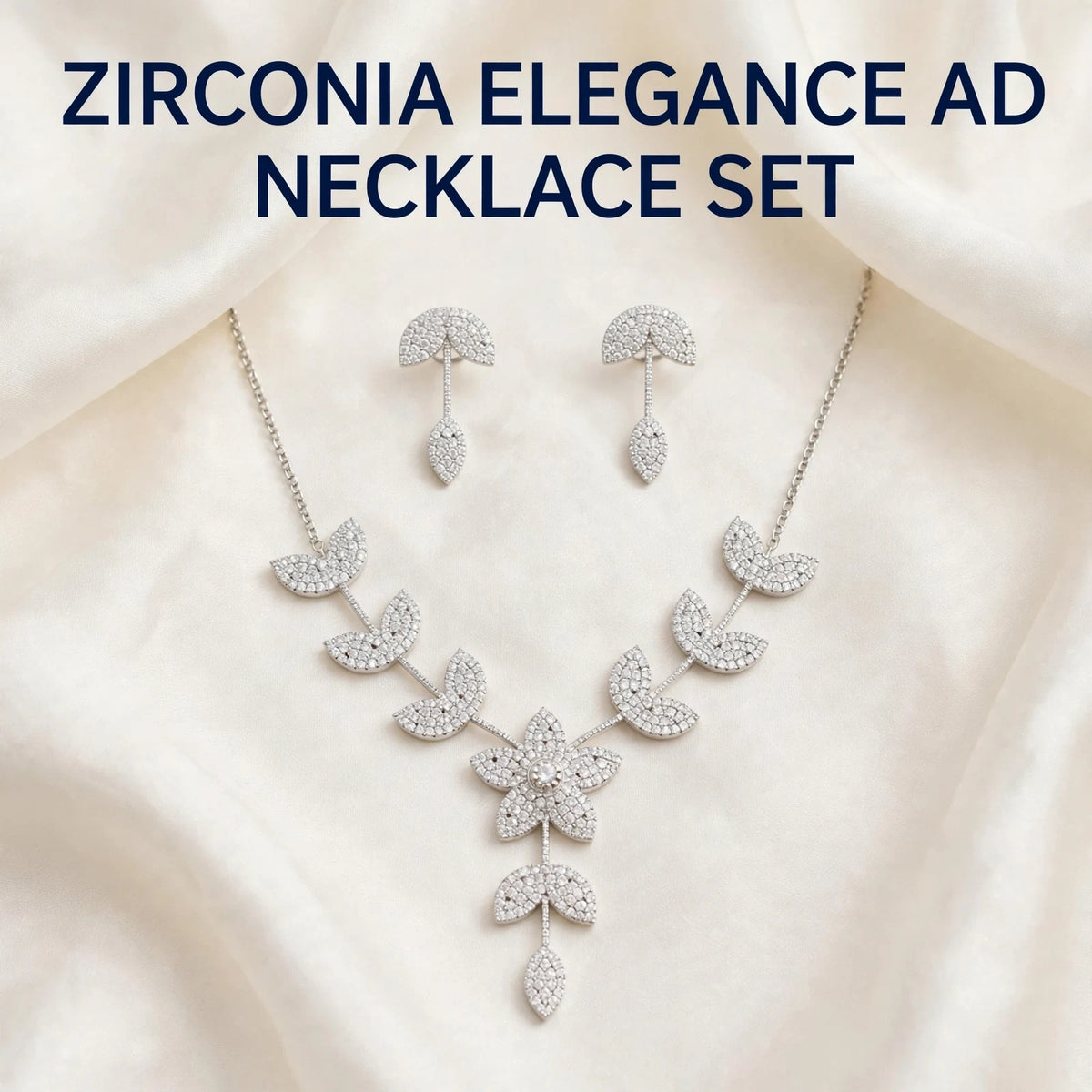 Zirconia Elegance AD Necklace Set – Daily Party Sparkle