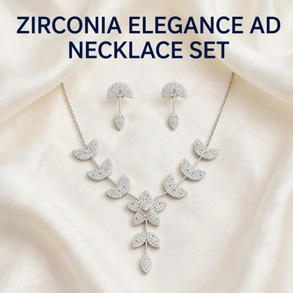 Zirconia Elegance AD Necklace Set – Daily Party Sparkle