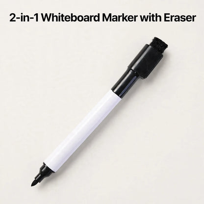 2-in-1 Whiteboard Marker with Eraser – Home Tuition Board