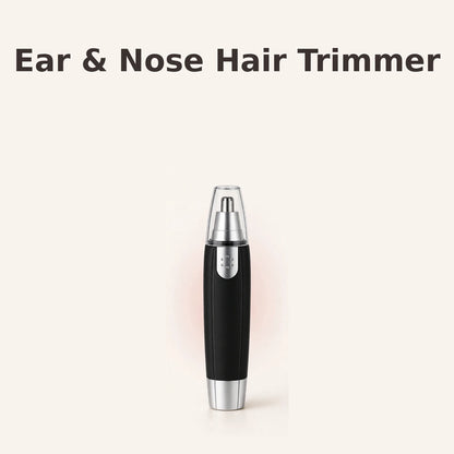 Battery Ear & Nose Hair Trimmer – Painless Grooming at Home