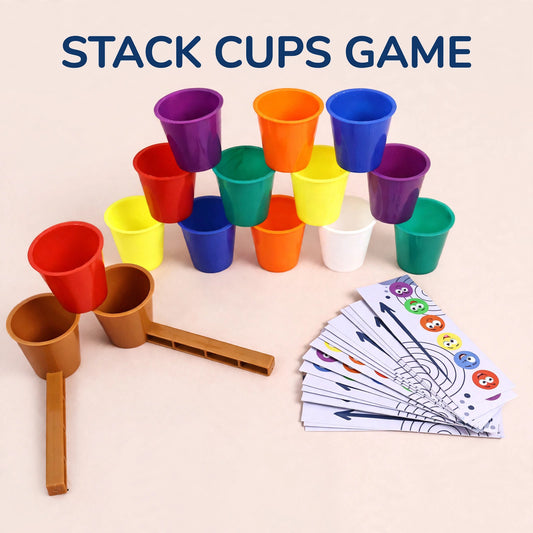 Stack Cups Game – Color Matching, Learning Play for Kids