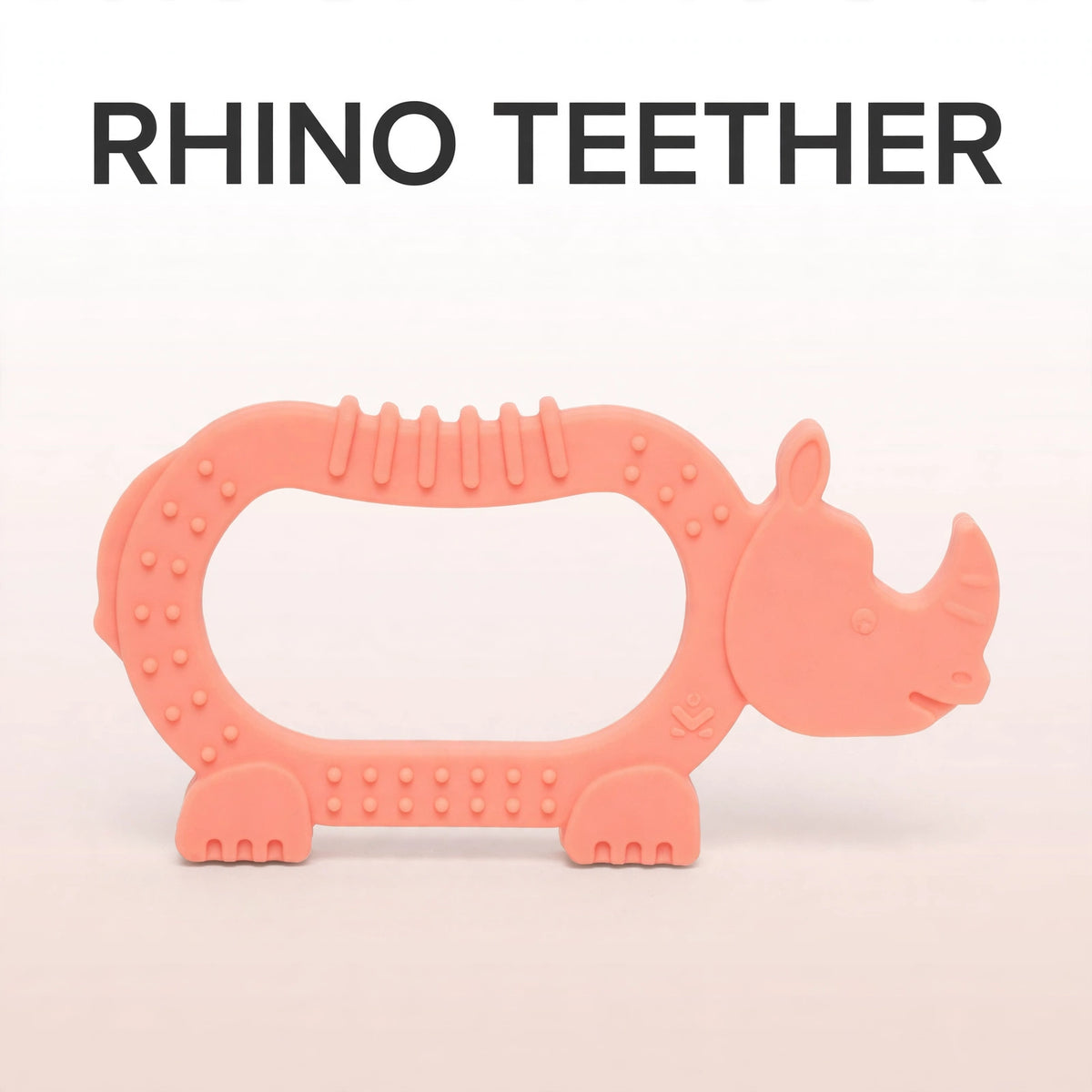 Rhino Shaped Baby Teether – Silicone