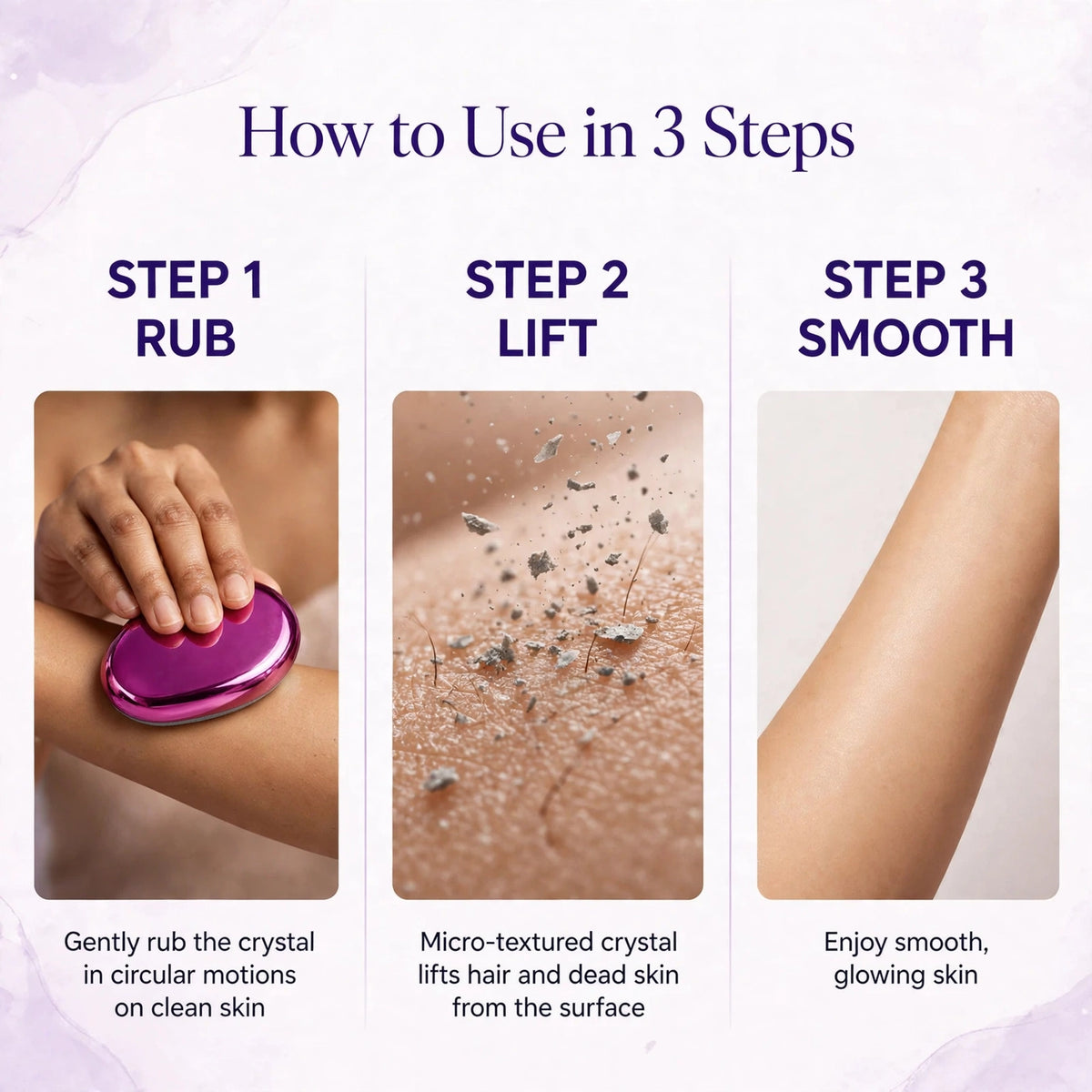 How to use Crystal Hair Eraser in 3 steps