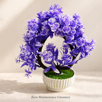 Artificial Flower Plant with Pot – Zero-Maintenance Greenery