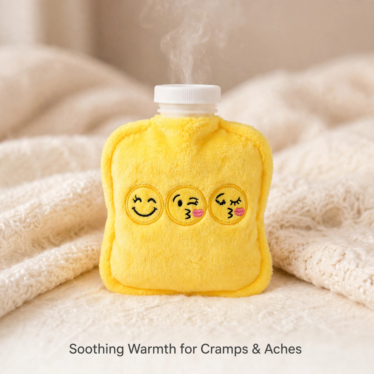 Emoji Hot Water Bag – Soothing Warmth for Cramps & Pain