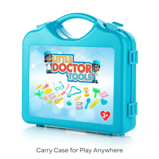 Kids Doctor Play Kit – 15+ Safe Tools, Role Play