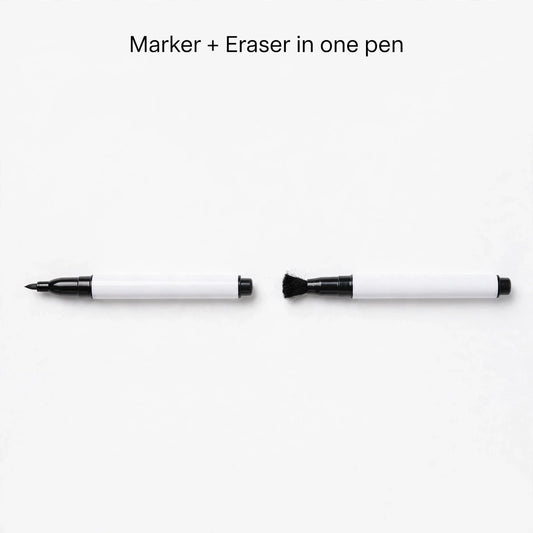 2-in-1 Whiteboard Marker with Eraser – Home Tuition Board