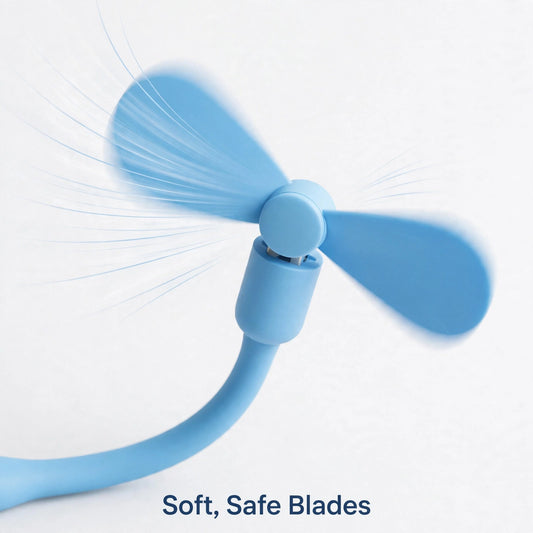 Portable USB Mini Fan – Personal Cooling for Desk & Kitchen