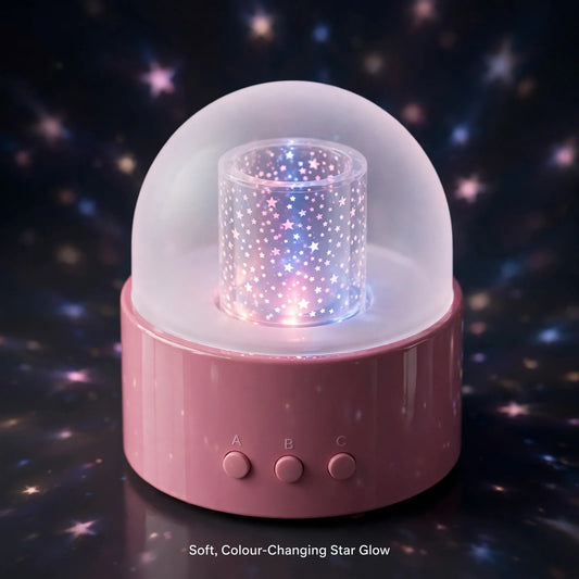 Star Projector Night Lamp – Rotating Colours for Kids Room