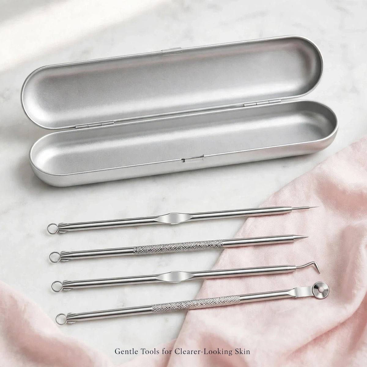 Blackhead Remover Tool Kit – 4-in-1 Stainless Steel