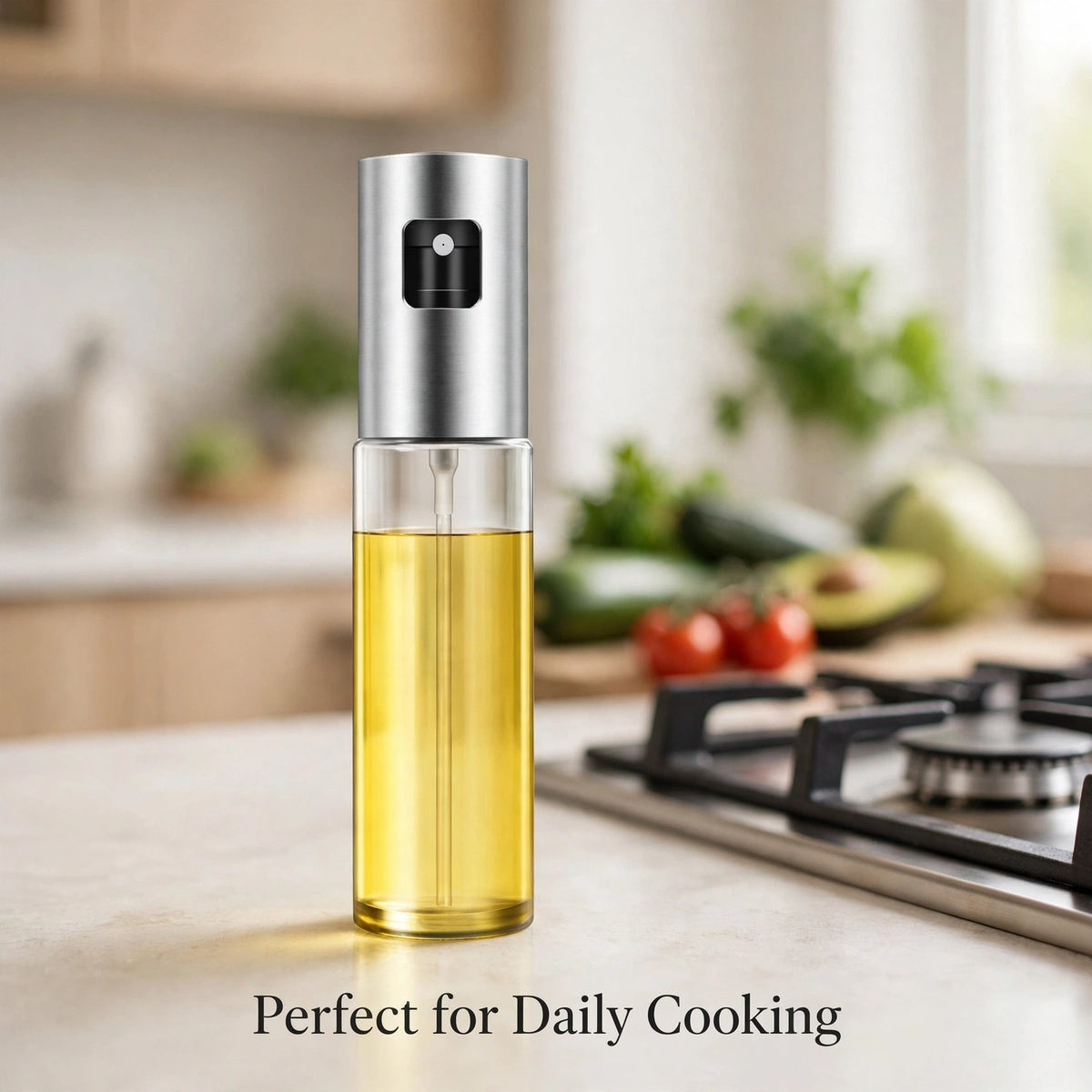 Oil Sprayer – 100ml Glass Bottle for Less-Oil Healthy Cooking