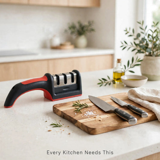 3-Stage Knife Sharpener – Make Old Knives Sharp Again