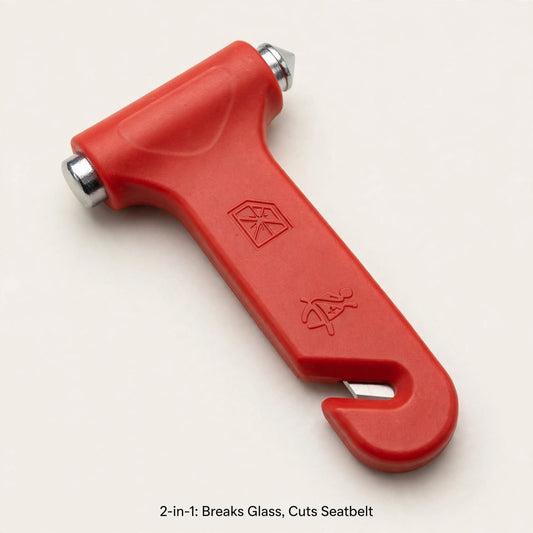 Car Safety Hammer – Window Breaker & Seatbelt Cutter