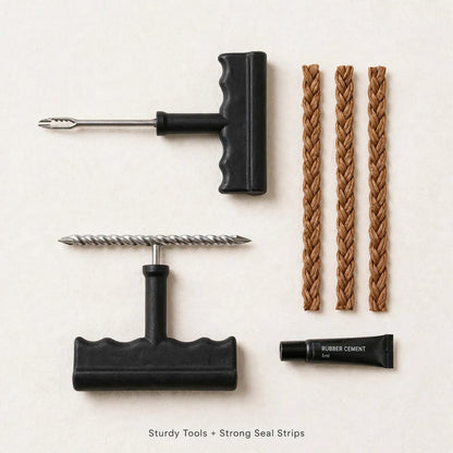 Tubeless Tyre Puncture Repair Kit – Fix Punctures on the Road