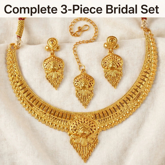 Complete 3-piece bridal haram set