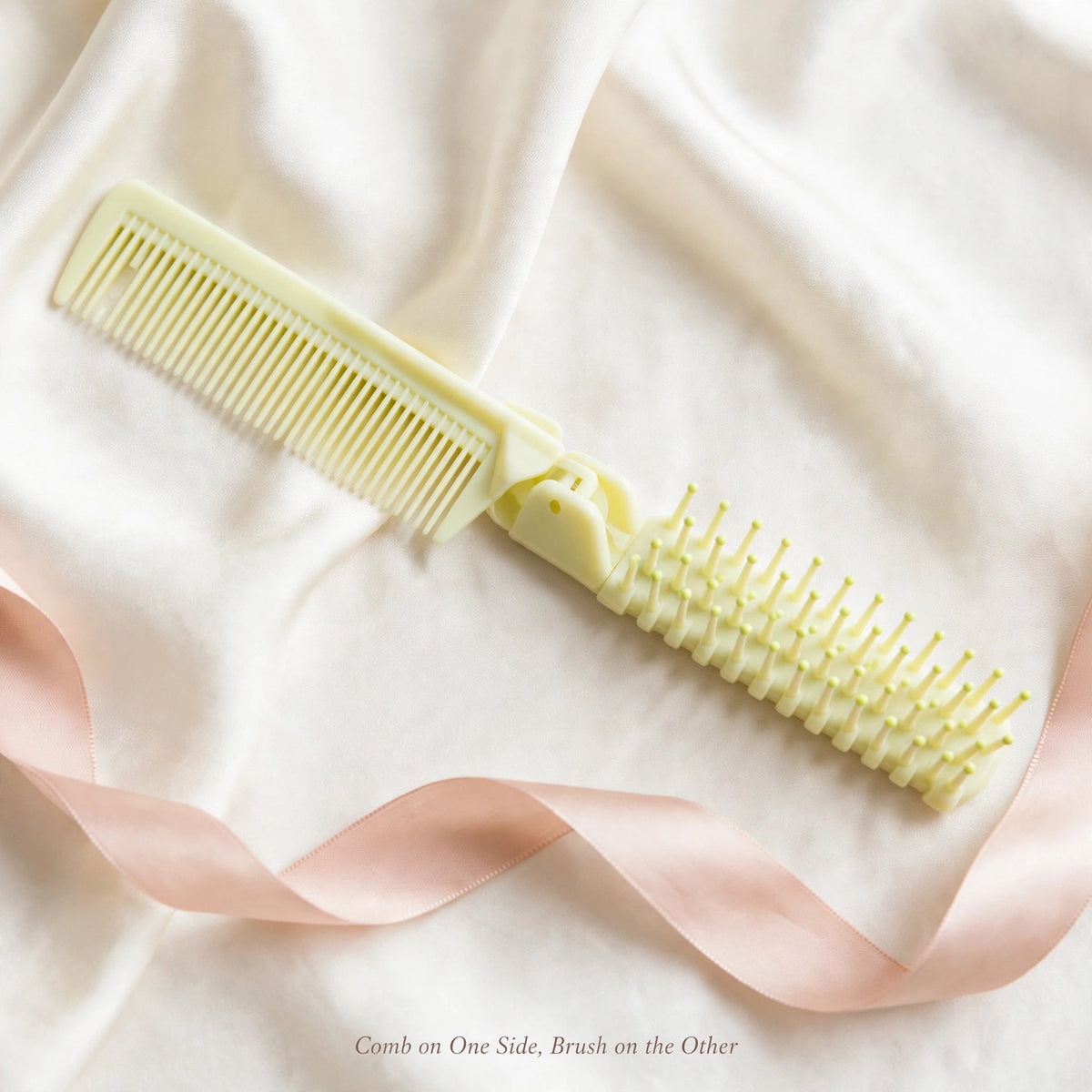 Foldable 2-in-1 Hair Comb & Brush – Travel Friendly