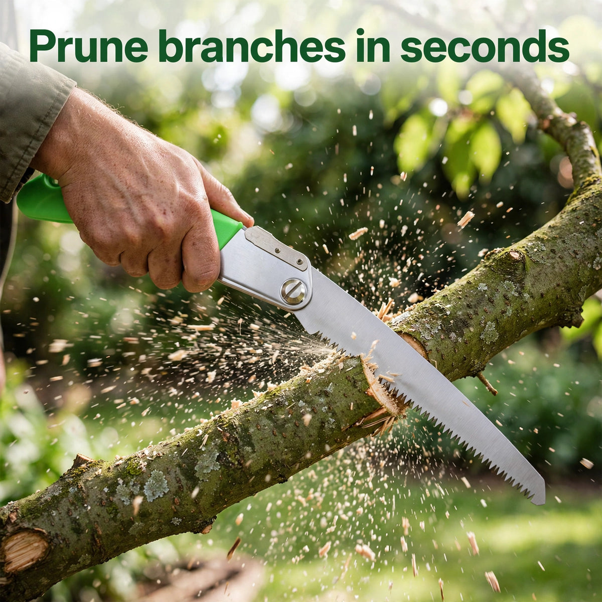 Folding Saw 210mm Steel Blade – Cut Branches, Fold & Pocket