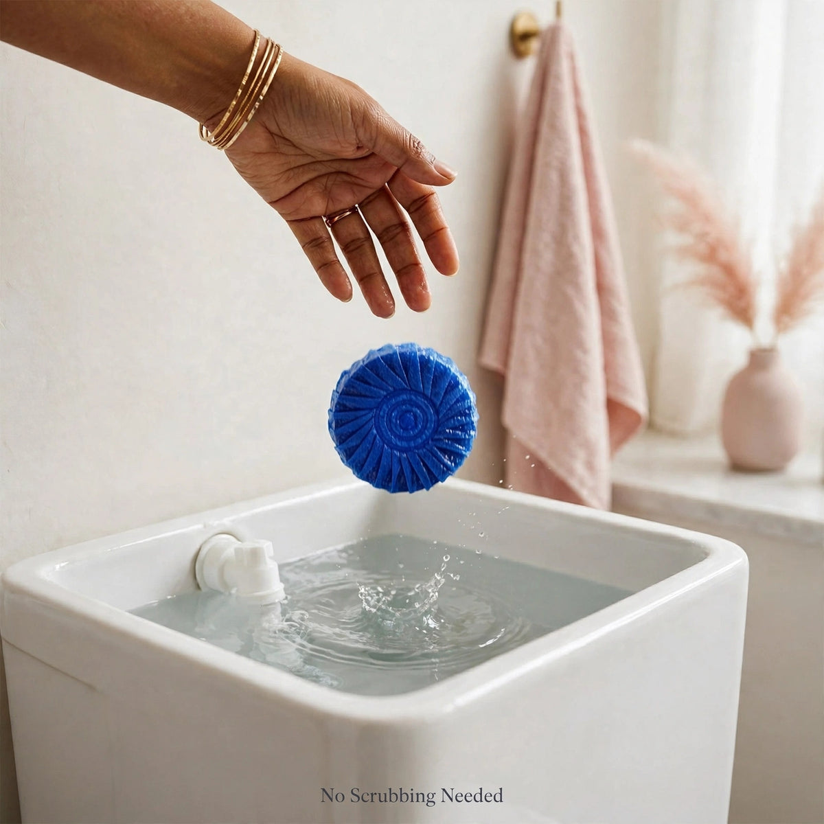 Blue Toilet Cleaner Tablets – Auto-Clean with Every Flush