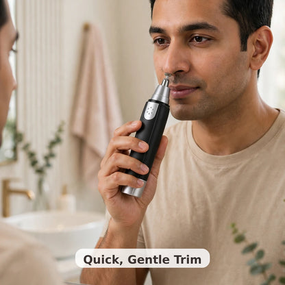 Battery Ear & Nose Hair Trimmer – Painless Grooming at Home