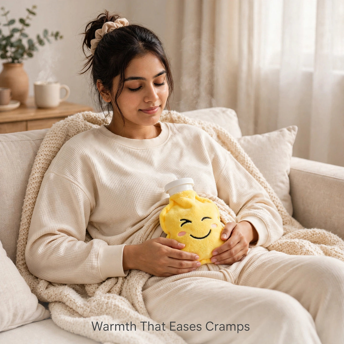 Emoji Hot Water Bag – Soothing Warmth for Cramps & Pain