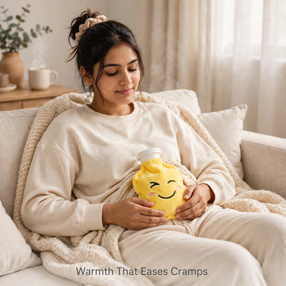 Emoji Hot Water Bag – Soothing Warmth for Cramps & Pain