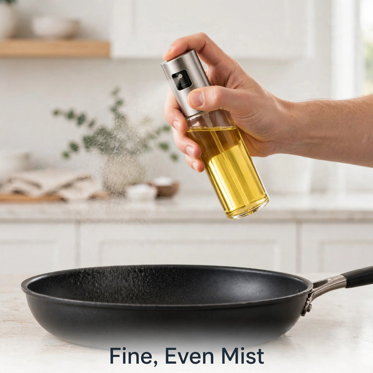Oil Sprayer – 100ml Glass Bottle for Less-Oil Healthy Cooking