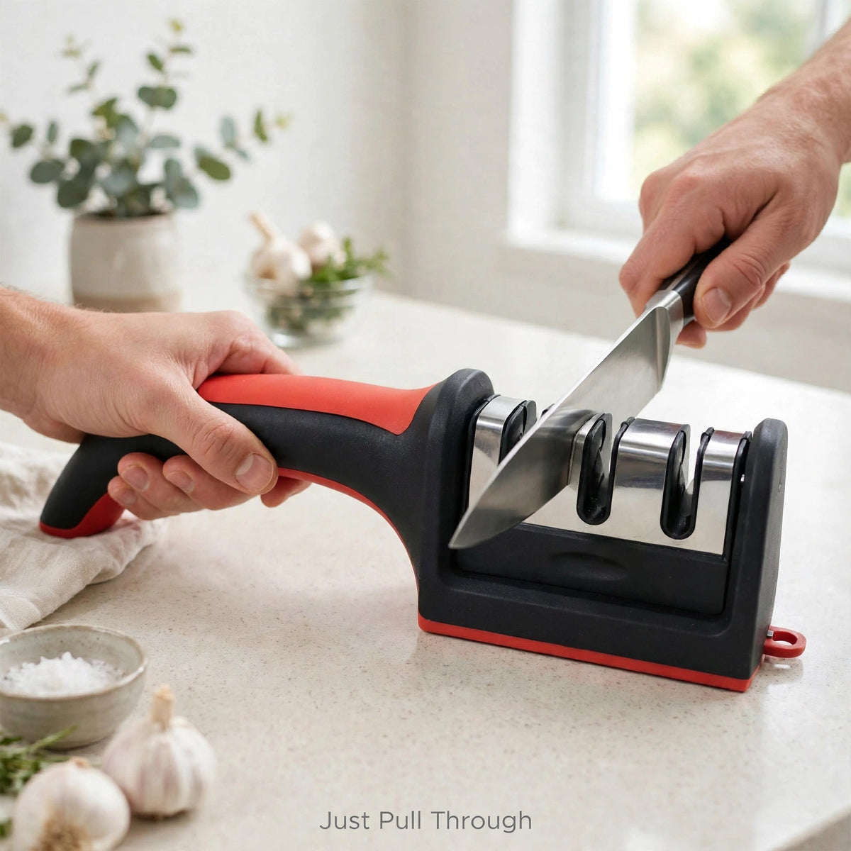 3-Stage Knife Sharpener – Make Old Knives Sharp Again