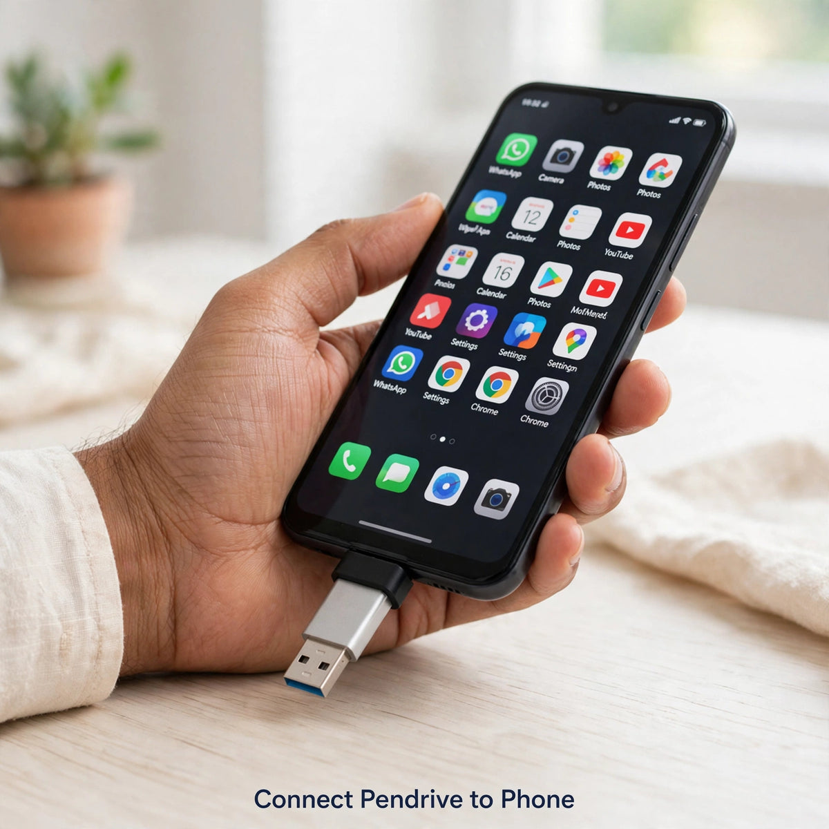 Type-C OTG Adapter – Connect Pendrive & Keyboard to Phone