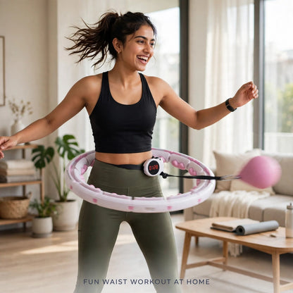 Adjustable Smart Weighted Hula Hoop – Fun Waist Workout
