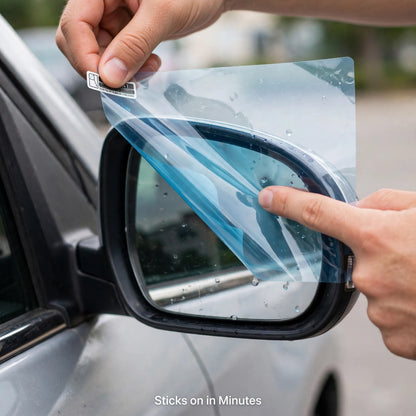 Car Mirror Anti-Fog Film – Clear Mirror in Rain & Winter